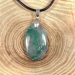 پلاک عقیق خزه ای طبیعی سبز 250827