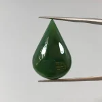 نگین یشم اصل نفریت تراش اشکی 251221
